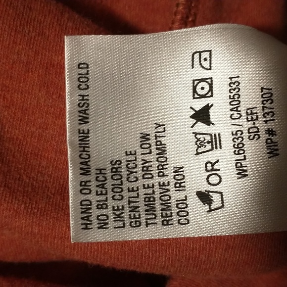 Woolrich woman's size M cotton long sleeve turtle neck top, clay heather tagless - Picture 4 of 12